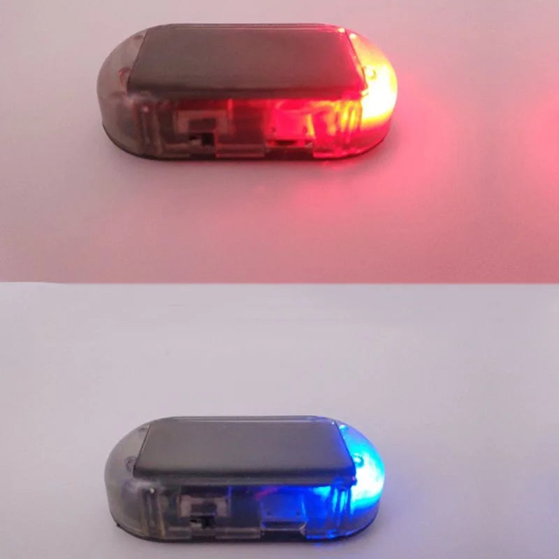 Solar Powered Car Alarm Warning Light, USB Rechargeable Security LED - image 5