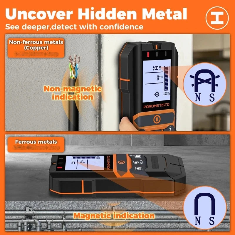 Digital Stud Finder Wall Scanner – Three-Color Indicator