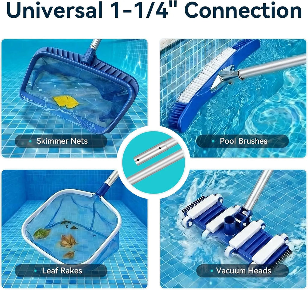 Adjustable Aluminum Telescopic Pole – Pool & Garden Maintenance
