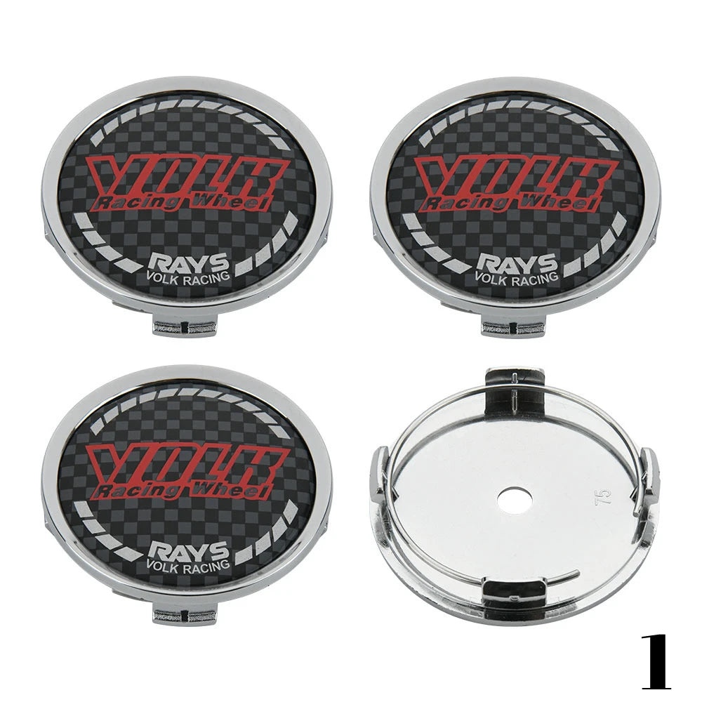 Universal Wheel Center Caps, Multiple Sizes, Set of 4