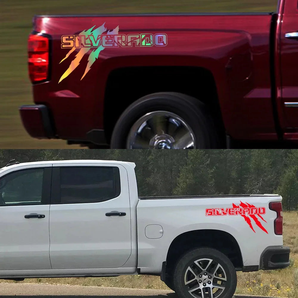 Chevy Silverado Claw Graphics Truck Bed Decals - Vinyl Sticker Set - image 3