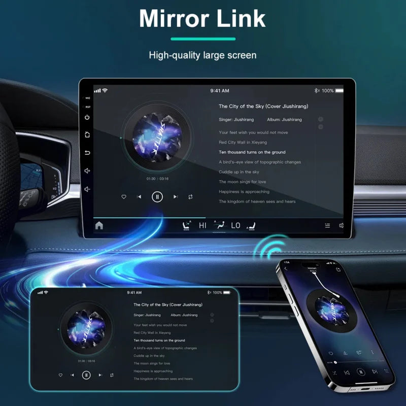 Toyota Corolla 2006-2013 Android 14 9-inch Touchscreen Car Stereo - image 5