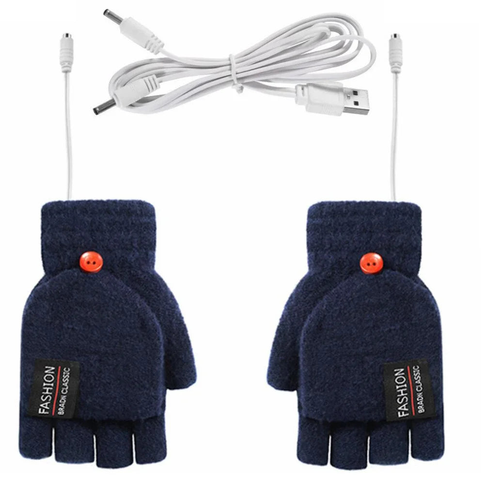 Rechargeable USB Electric Heated Gloves for Skiing & Winter