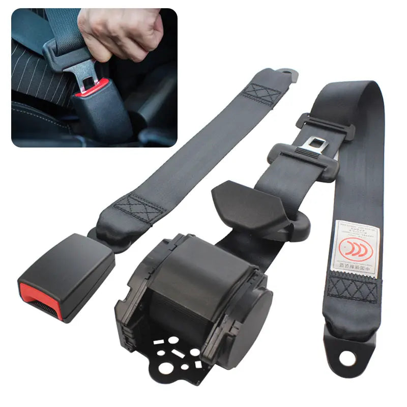 Afarnova Retractable 3-Point Lap Seat Belt for Cars & Buses - image 4