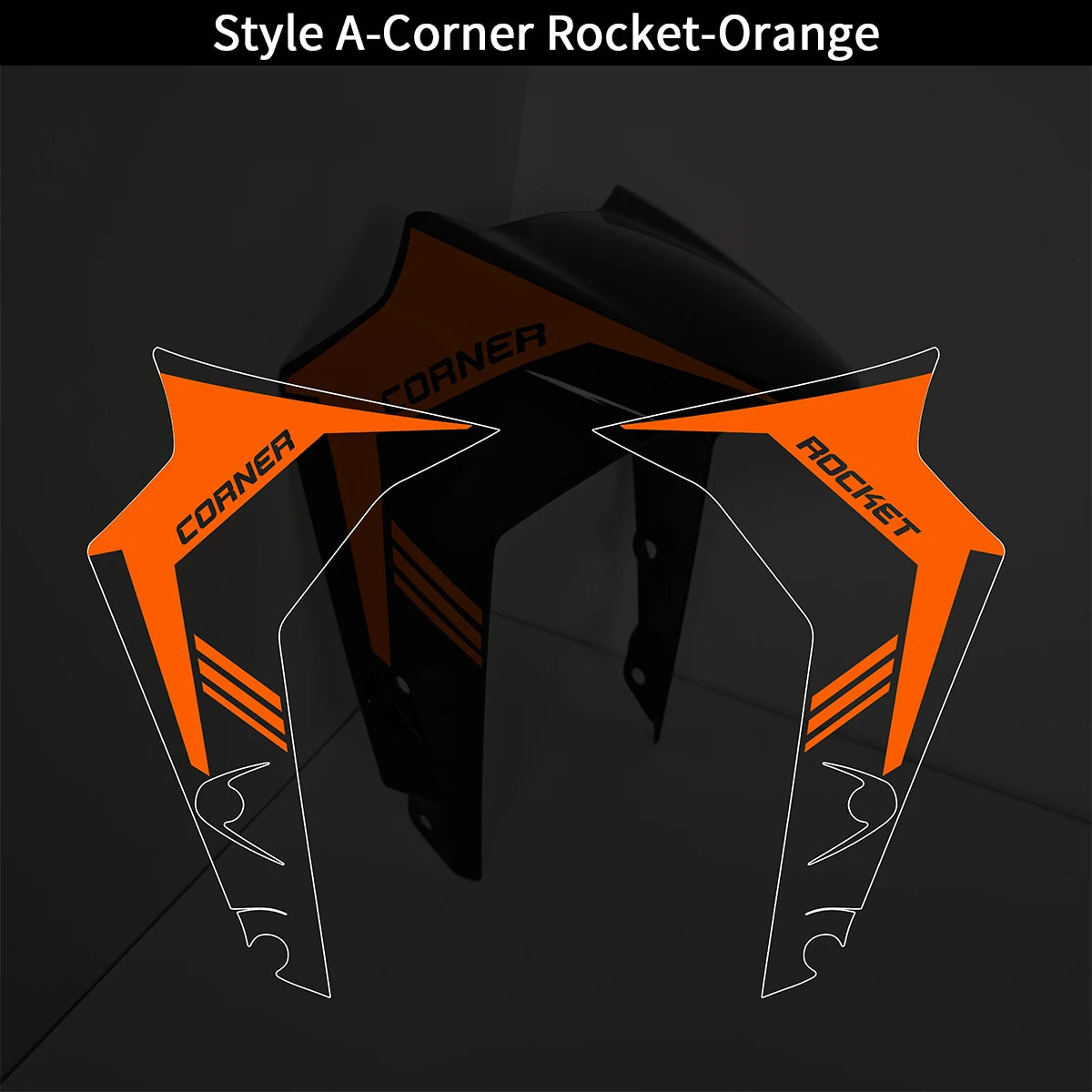Front Fender Decal Set for KTM 125, 200, 250 and 390 Duke 2017-2023 - view 30