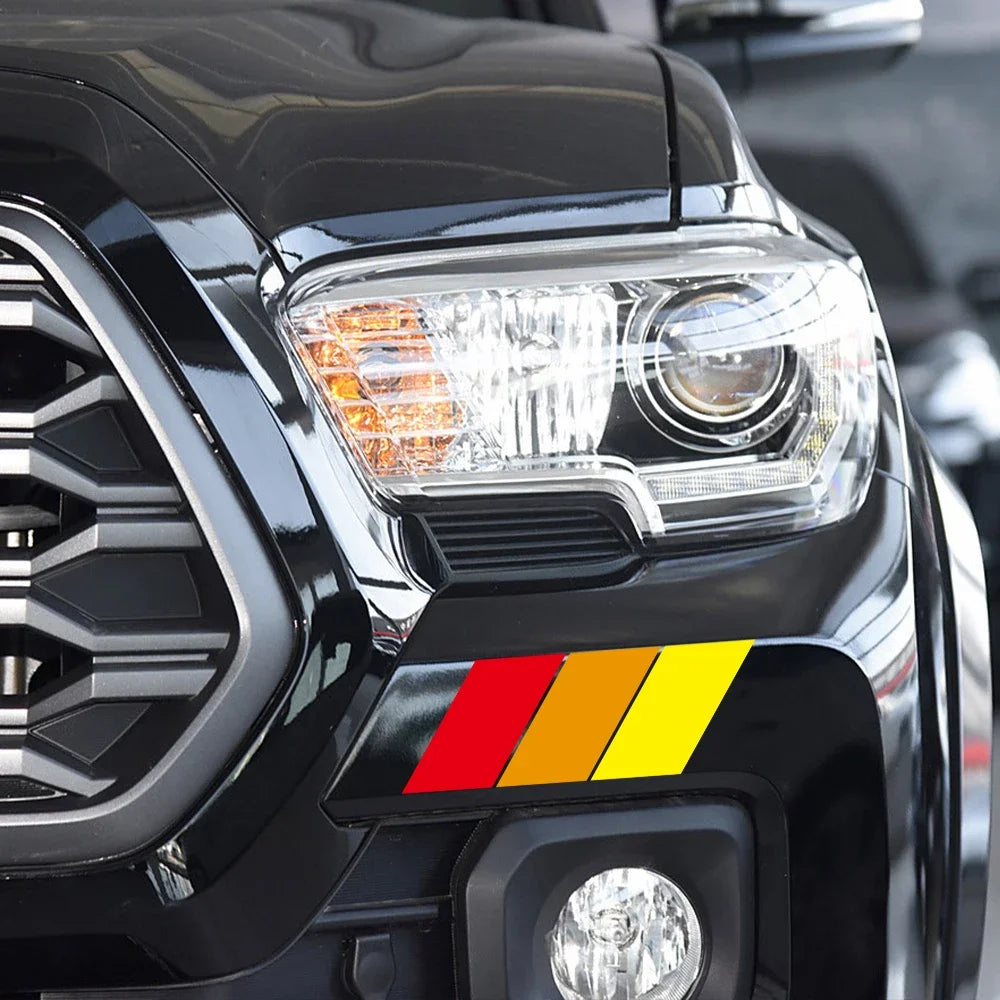 Retro Tri-Color Stripe Decal Set for Toyota Tacoma, 4Runner and RAV4 - view 10