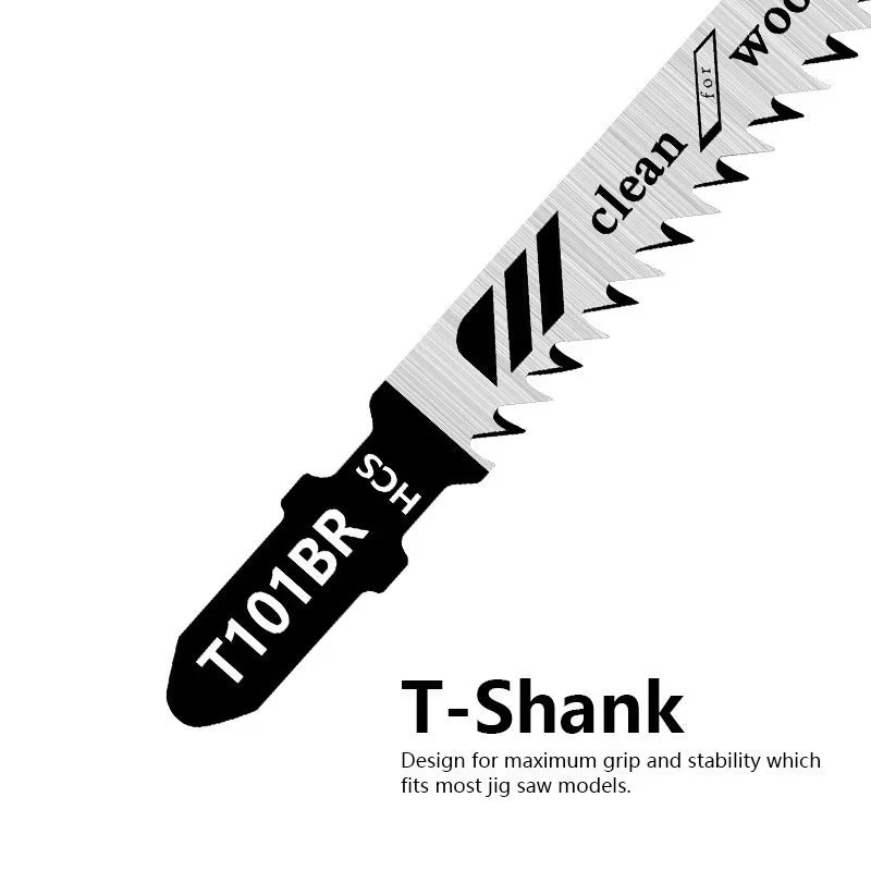 5-Piece T-Shank Jigsaw Blade Set – Woodworking