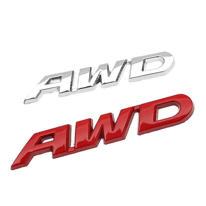 3D Metal AWD Letter Trunk and Fender Emblem Badge Sticker - view 6
