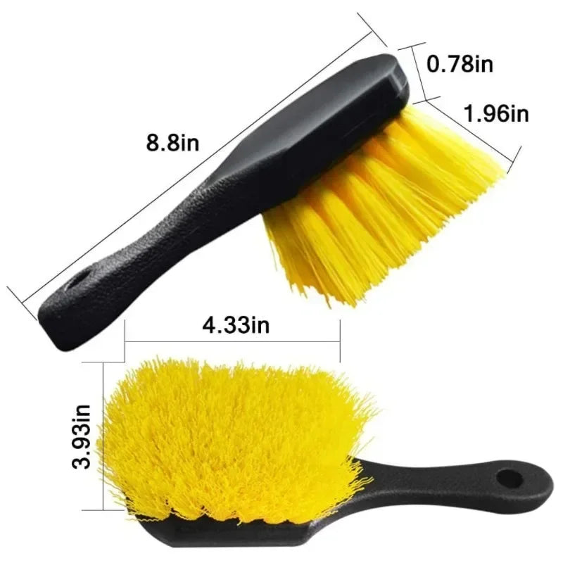 Car Tire Wheel Rim Cleaning Brush Detailing Brushes Wash Towel Kit Universal Wheel Tire Cleaning Accessories
