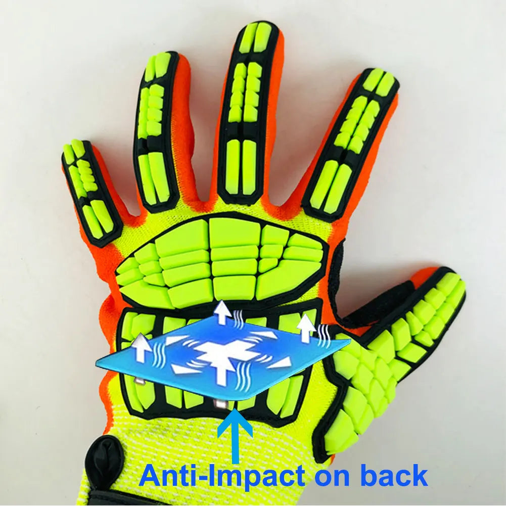 High Performance Mechanic Protective Work Gloves for Auto Repair and Yard Work