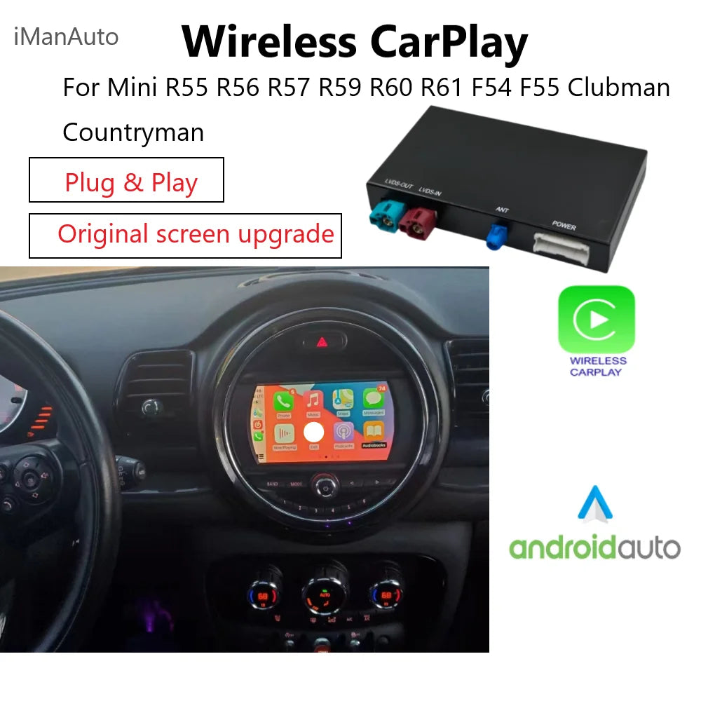 Wireless CarPlay & Android Auto for BMW Mini NBT 2013-2016