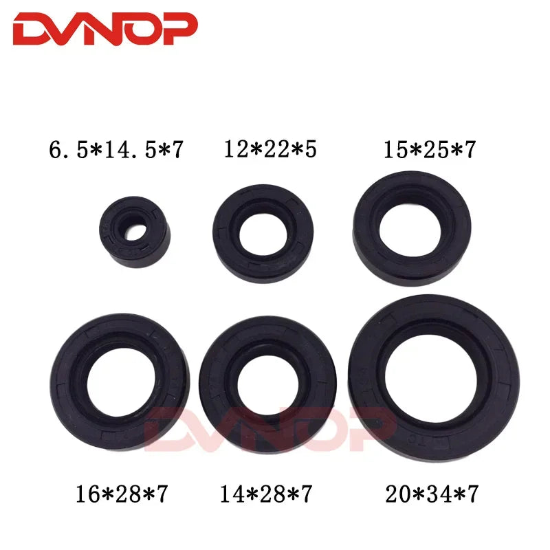 Complete Engine Oil Seal Set for Honda WY125 and XL125 Engines