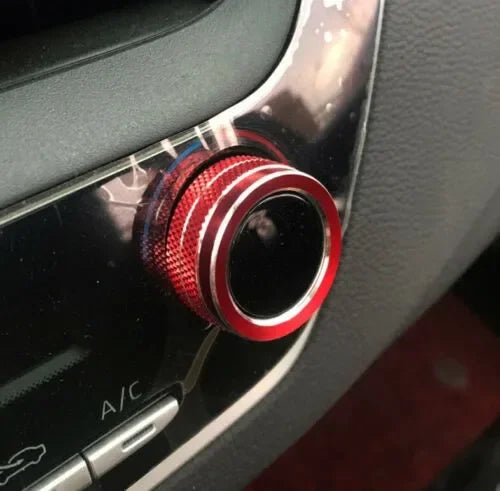 Luxury Aluminum AC Knob Trim Cover Set for Toyota Corolla 2019-2021 - image 3