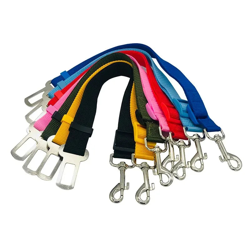 Adjustable Dog Car Seat Belt Harness for Safe Travel - image 3