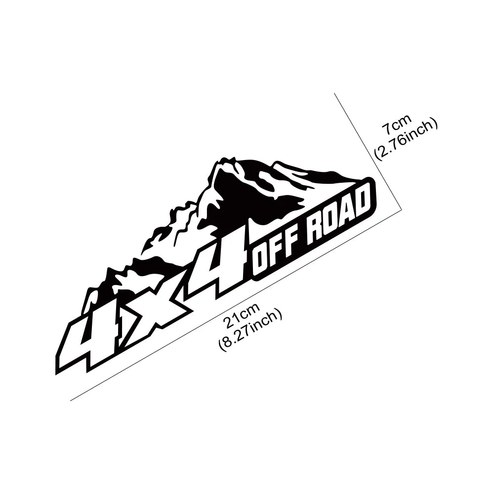 4x4 Off-Road Mountain Vinyl Sticker for Suzuki Jimny