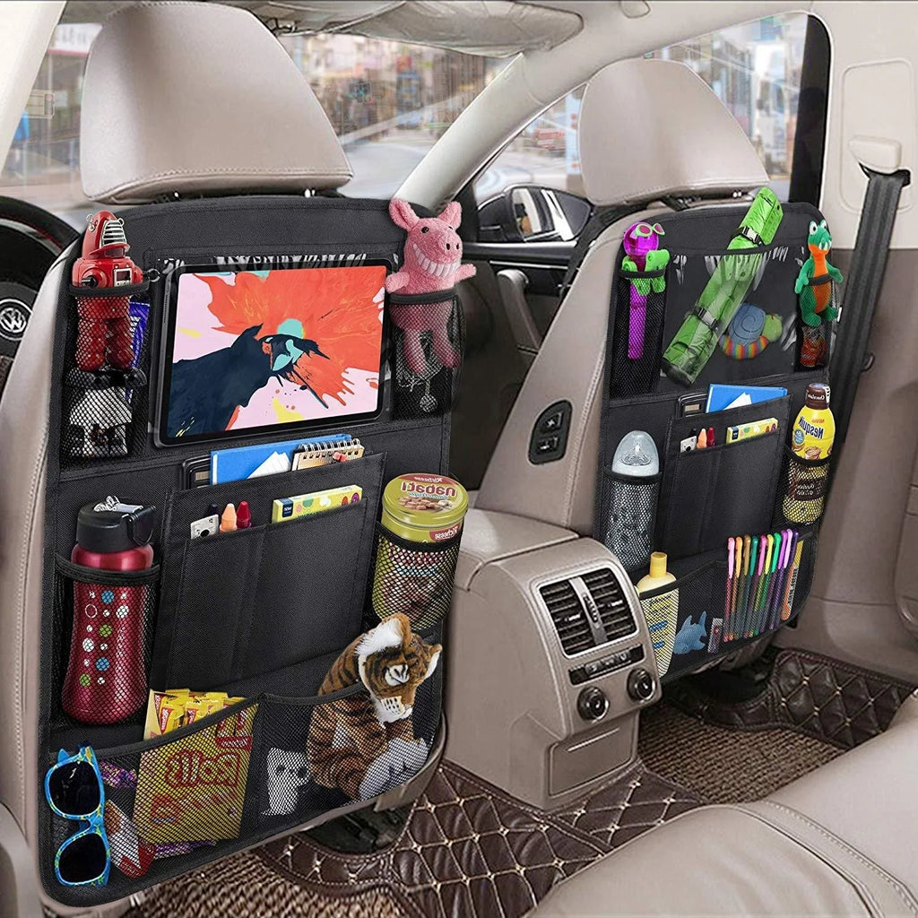 Car Backseat Organizer with Tablet Holder, 1 or 2 pcs