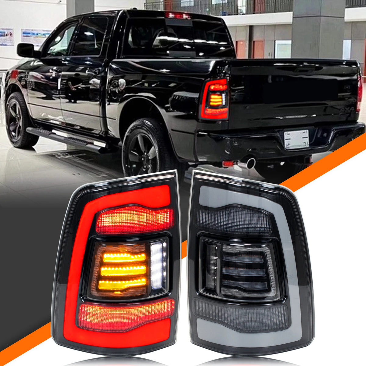 Sequential LED Tail Lights for Dodge Ram 1500-3500 4th Gen
