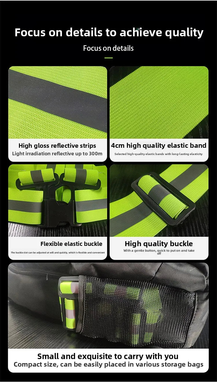Reflective Safety Vest Backpack for Night Cycling & Running - image 11