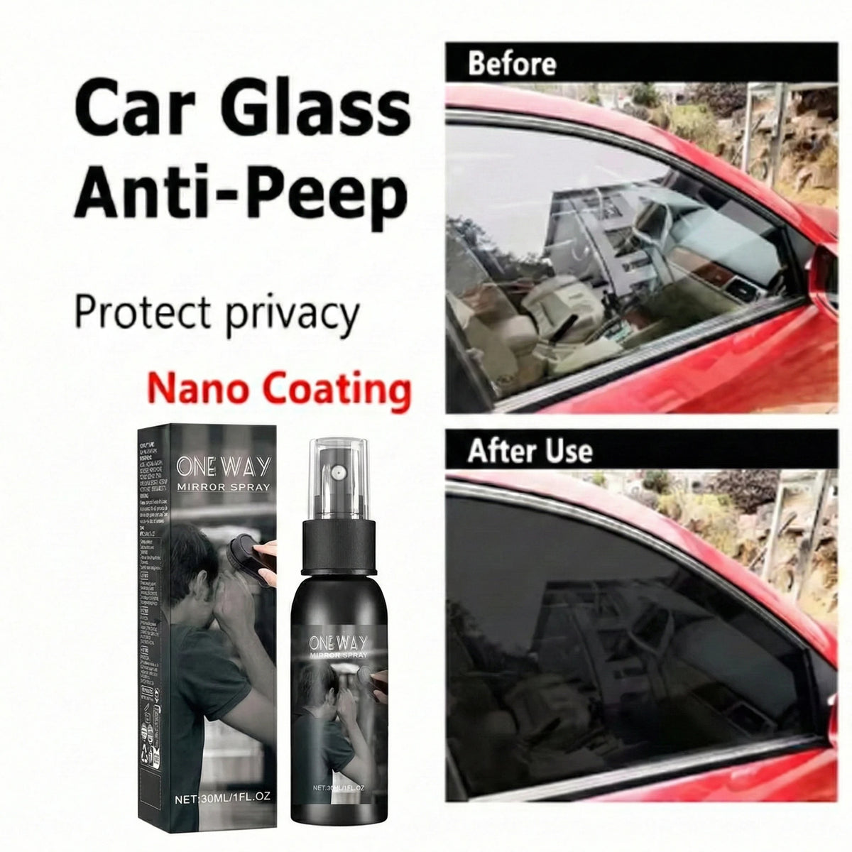 Car Windshield Glass Cleaner for Oil Film and Dust Removal - view 2