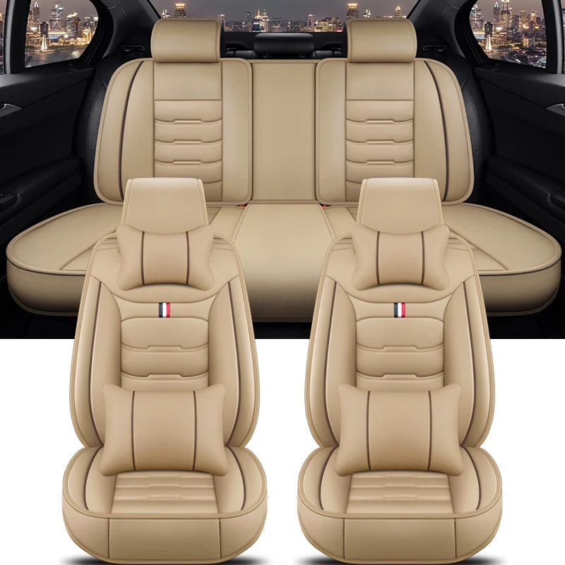 PU Leather Car Seat Covers for BMW 5 Series (F10, G30, E60 and More)
