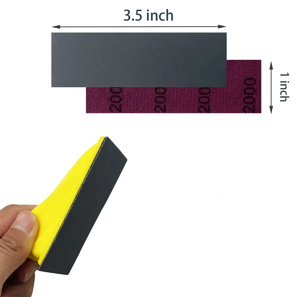 71-Piece Mini Sandpaper Kit with Hook-and-Loop Sanding Block