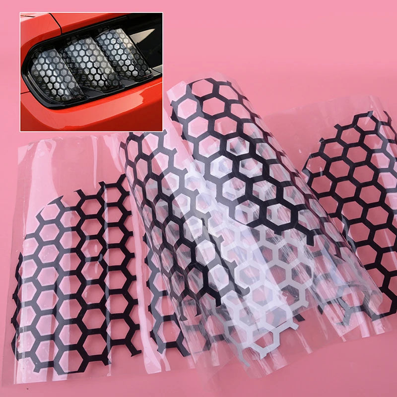 Honeycomb Motorcycle Helmet Decal, Waterproof Vinyl Sticker - view 8