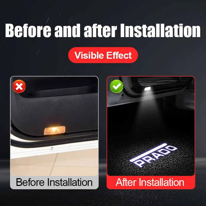 Toyota Land Cruiser Prado LED Door Welcome Light 2010-2023 - image 3