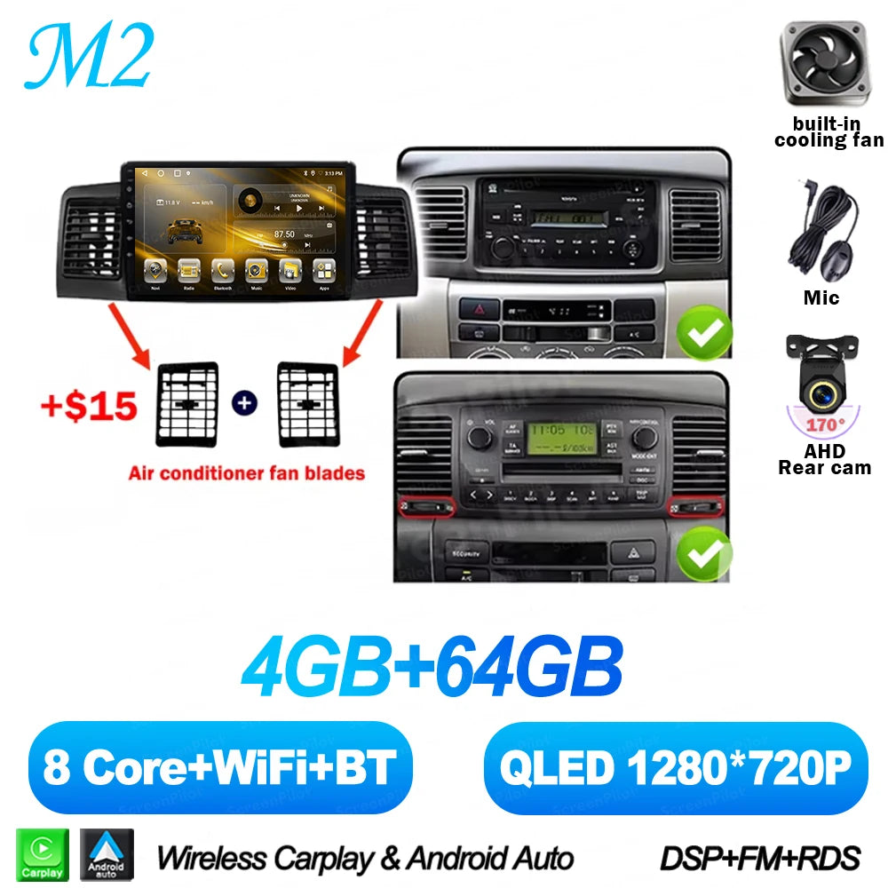 Android Car Multimedia Player for Toyota Corolla 2000-2006 - image 14