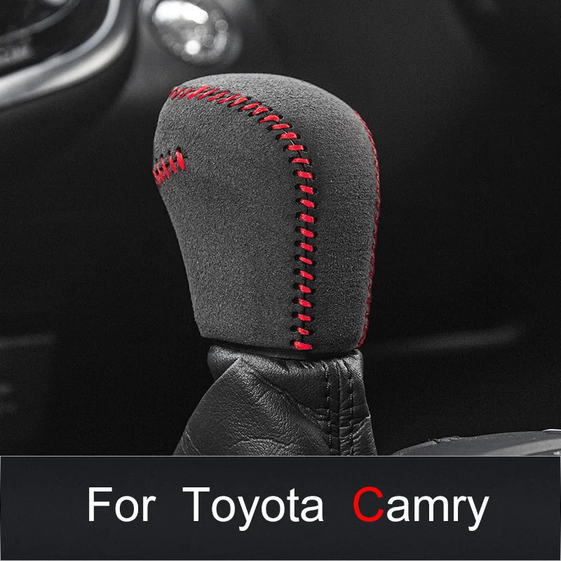 Premium Leather Gear Shift Cover for Toyota Corolla Cross 2019-2023 - image 2