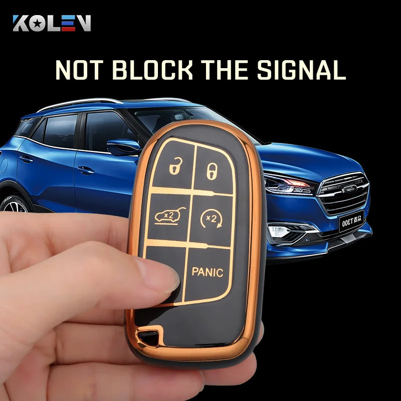 TPU Remote Key Case Cover for Jeep Dodge Ram Fiat Vehicles - image 6