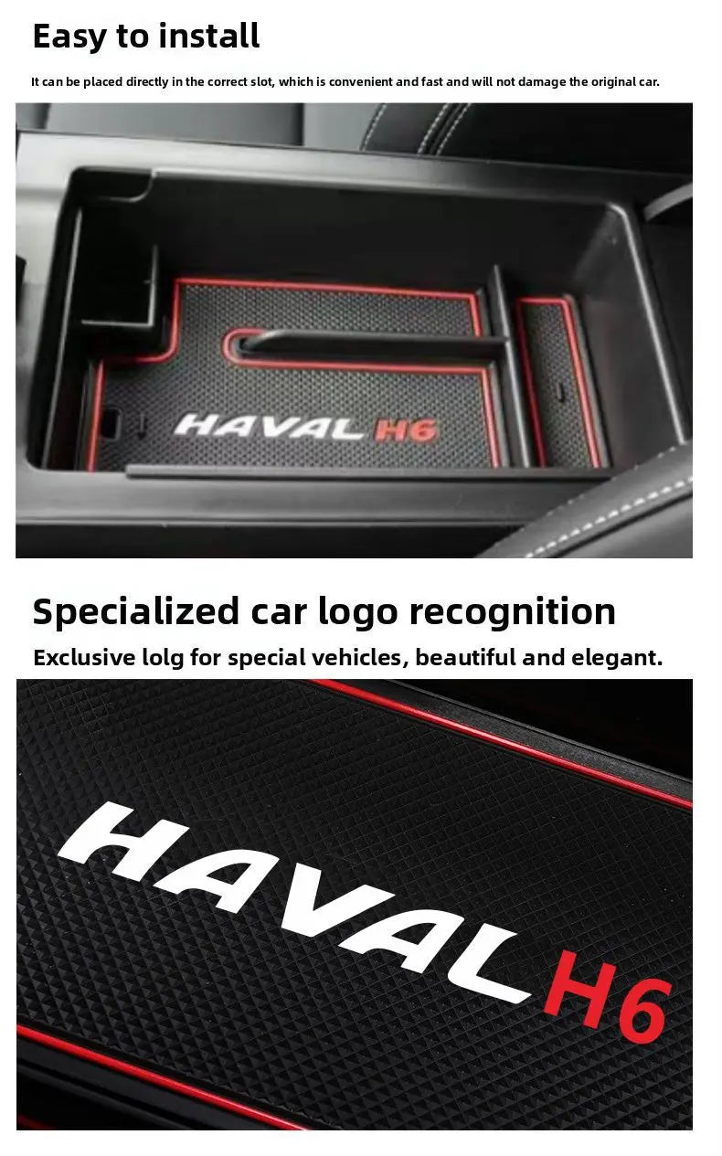 Center Console Armrest Hidden Storage Box for Haval H6 3rd Gen (2021-2025)