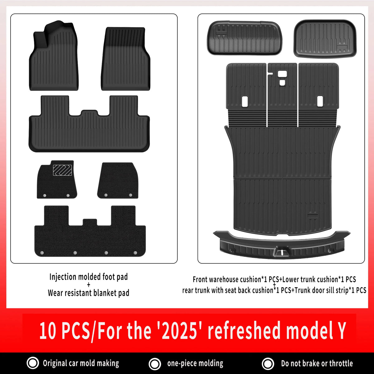 All-Weather TPE Floor Mats & Cargo Liner for Tesla Model Y 2025+ - image 24