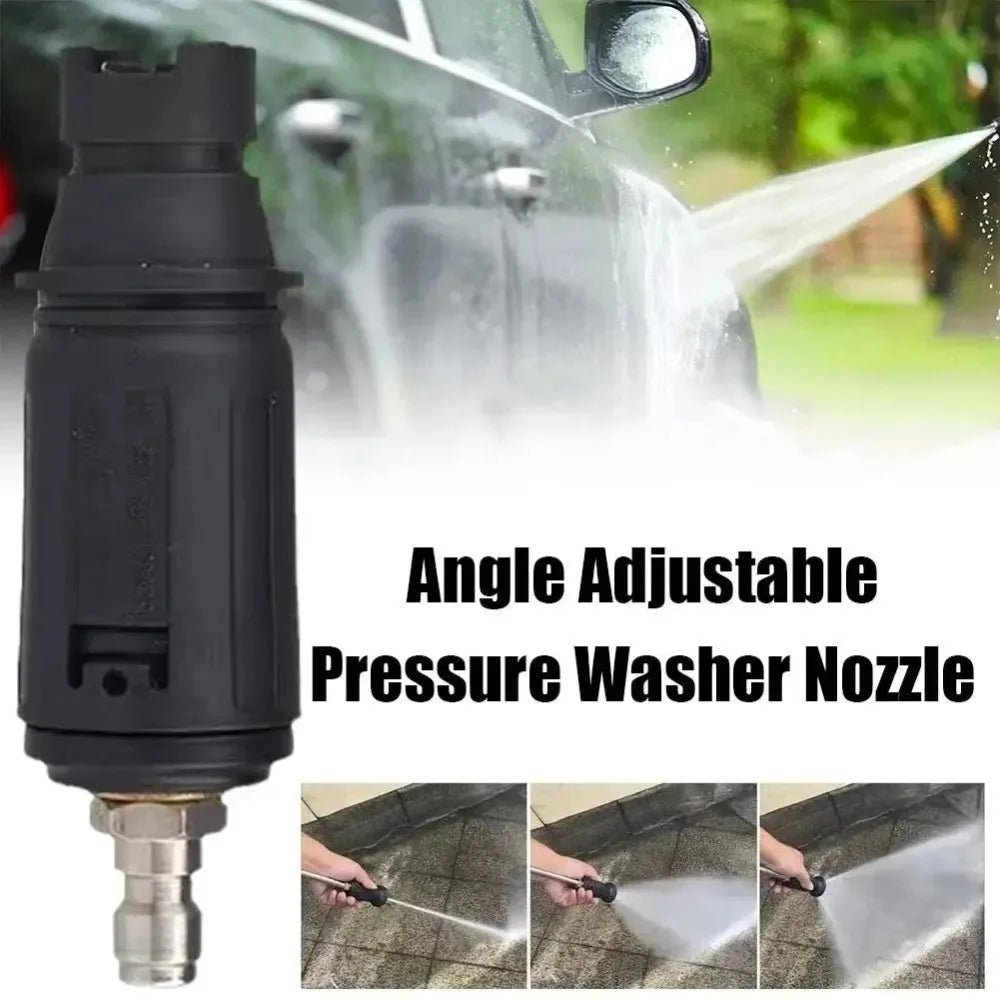 Car Wash Pressure Washer Duckbill Nozzle, Adjustable Fan Spray Gun 3000PSI Quick Connect