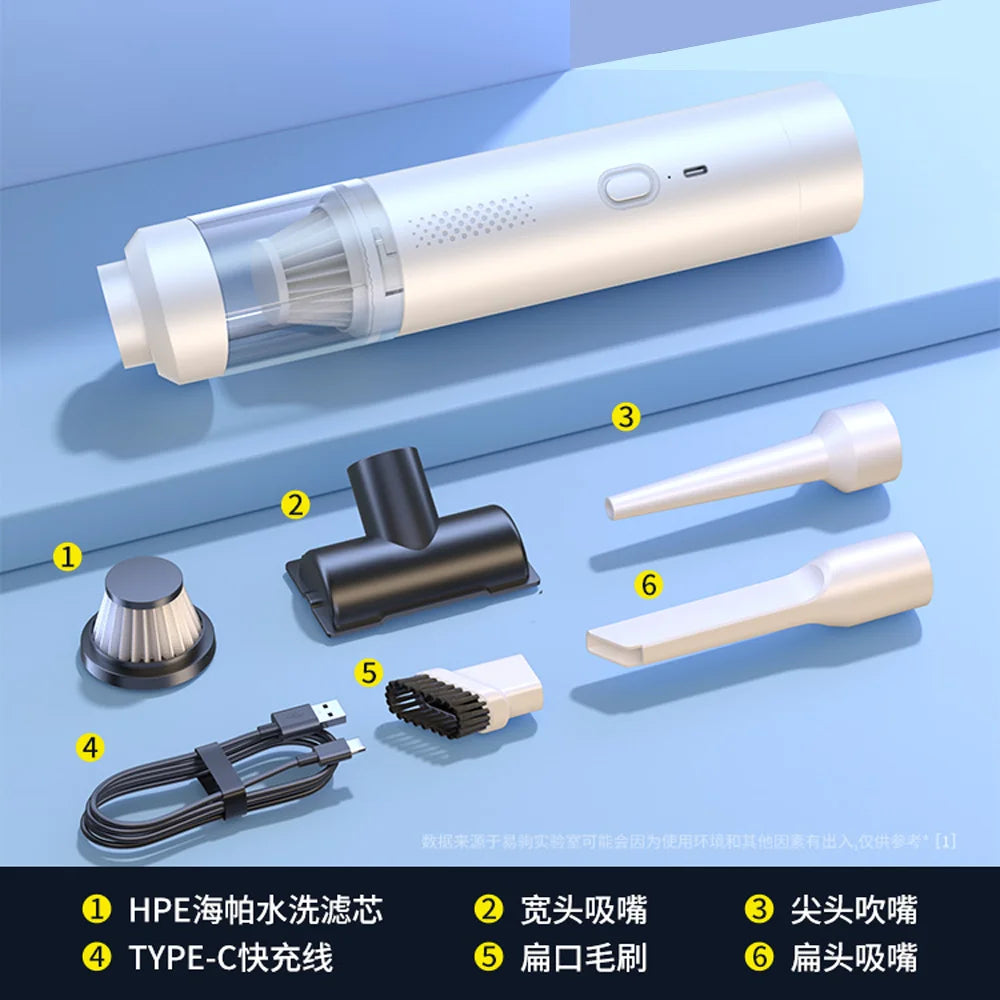 Mini Handheld Wireless Car Vacuum Cleaner Powerful Suction Compatible with Xiaomi