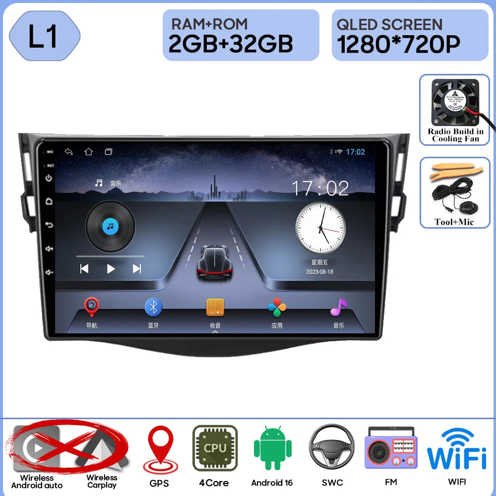 Android Auto Carplay GPS for Toyota RAV4 2005-2013 9 Inch Car Radio - image 10