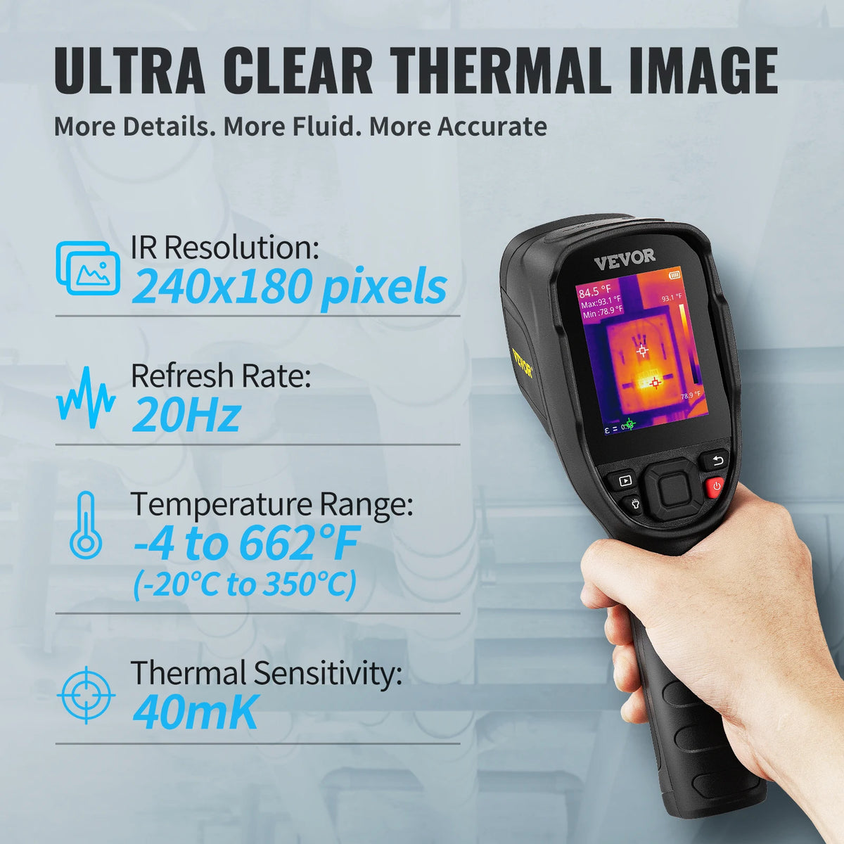 Portable Handheld Thermal Imager IR Camera 240x180 - image 3
