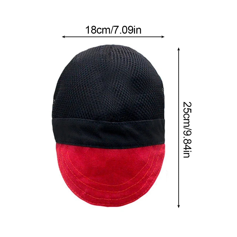Cotton Welding Cap Hat Sweat Absorption Welders Retardant Helmet Adjustable Application To Welding Safety Protective Helmet
