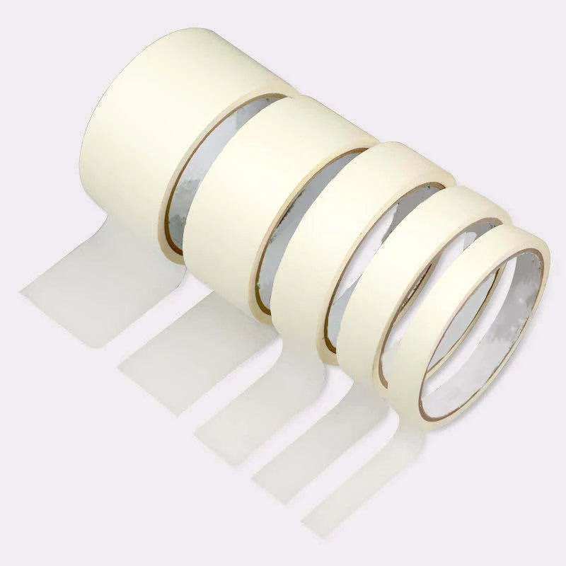 20m/50m Masking Tape White Writable Sealing Self Adhesive Tape Waterproof for Art Painting Sketch Car DIY Paper School Supplies
