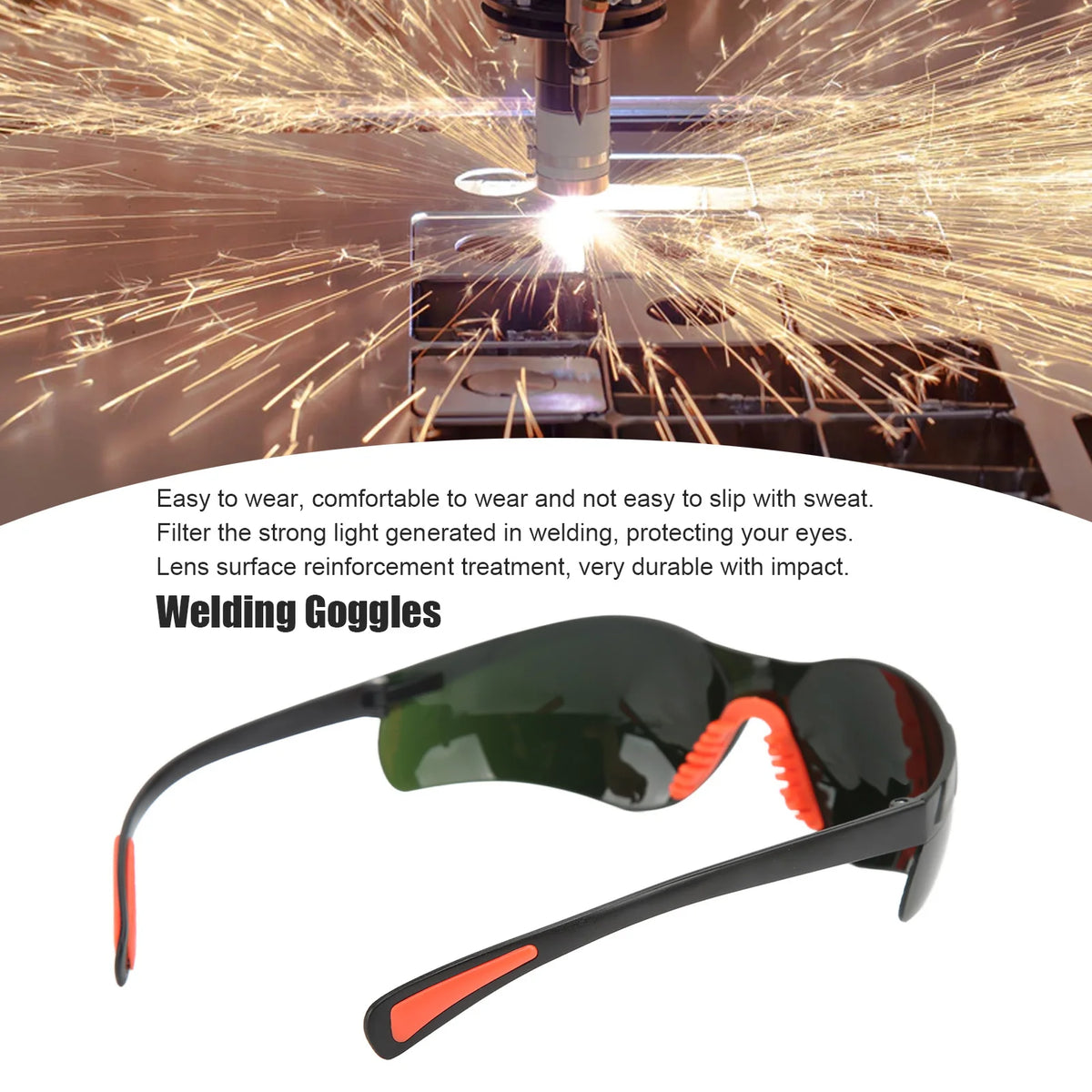 Welding Glasses TIG Welder Protective Goggles Slip Proof Comfortable for Welding Working