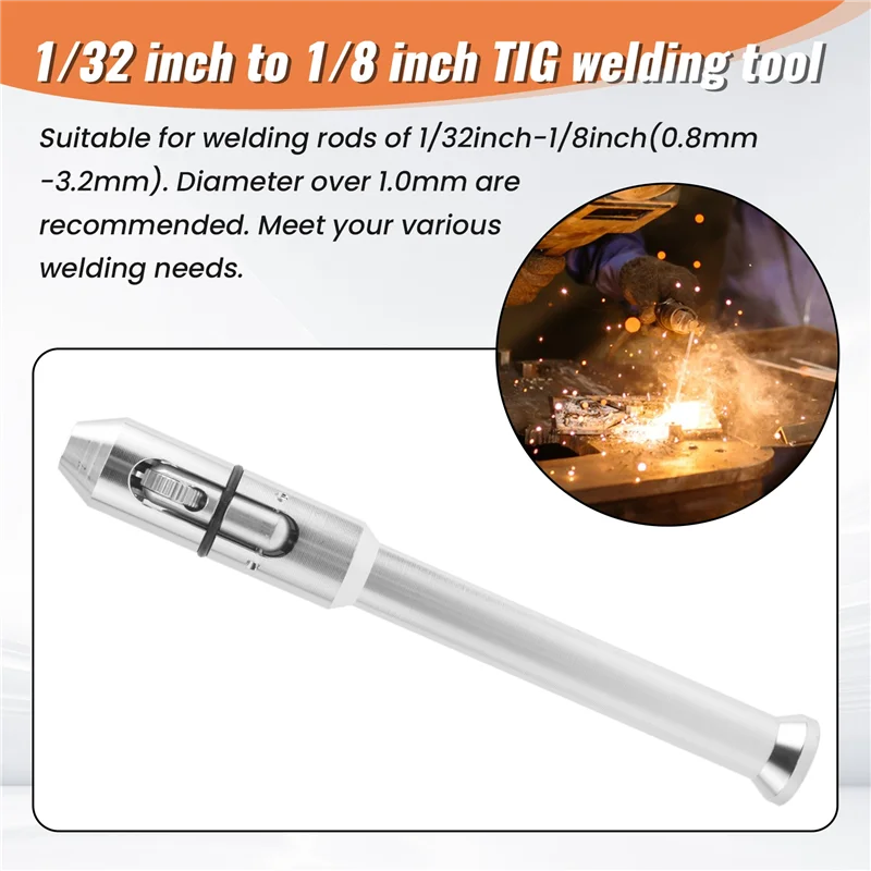 TIG Pen Finger Feeder Welding Rod Holder for 1/32 to 1/8 Inch, TP-01