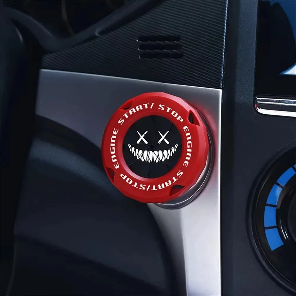 Rotating Start Stop Button Protective Cap for Car and Motorcycle - view 7