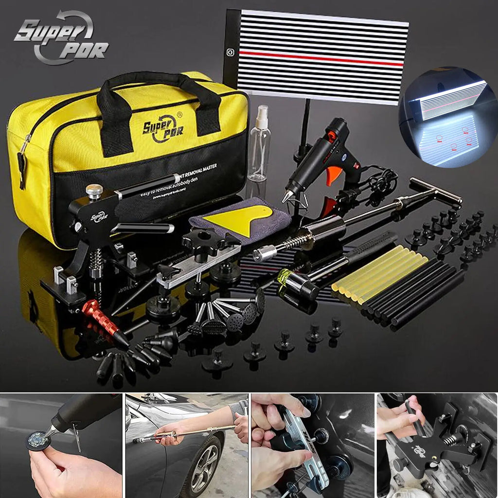 Paintless Dent Repair Kit for Cars – Hail Dent Puller with Glue Gun