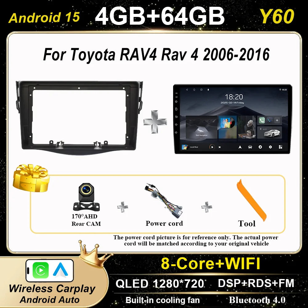 Toyota RAV4 2006-2016 Android Auto Car Stereo GPS Multimedia Player - image 17