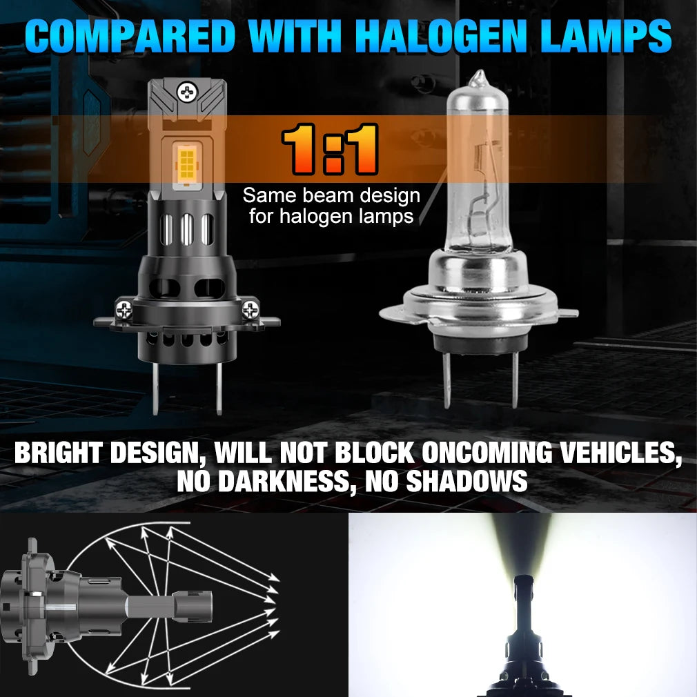 XSTORM H7 LED Headlight Bulbs 150W 60000LM 6000K Cool White - image 3