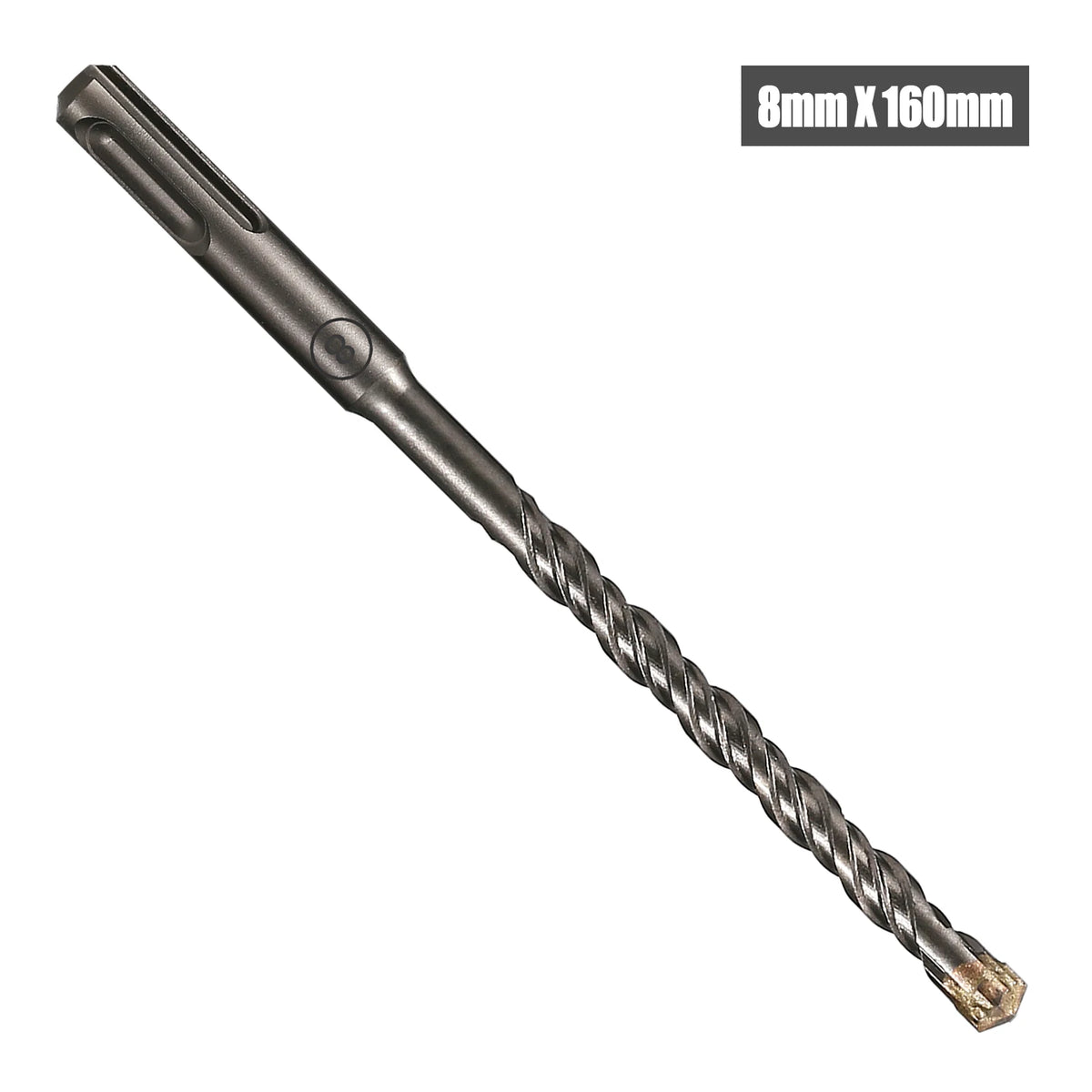 SDS Plus Masonry Hammer Drill Bit, 5-16mm x 160mm Cross Tip for Concrete
