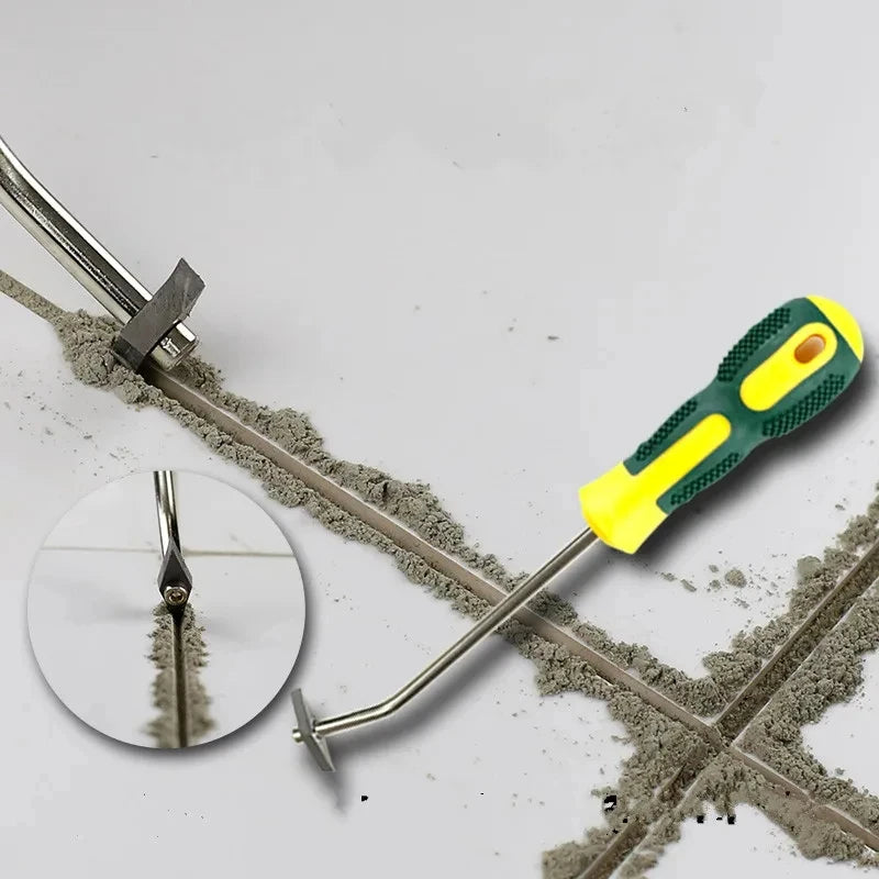 Tile grout remover drill bit, tungsten steel cleaner for floor and wall seams