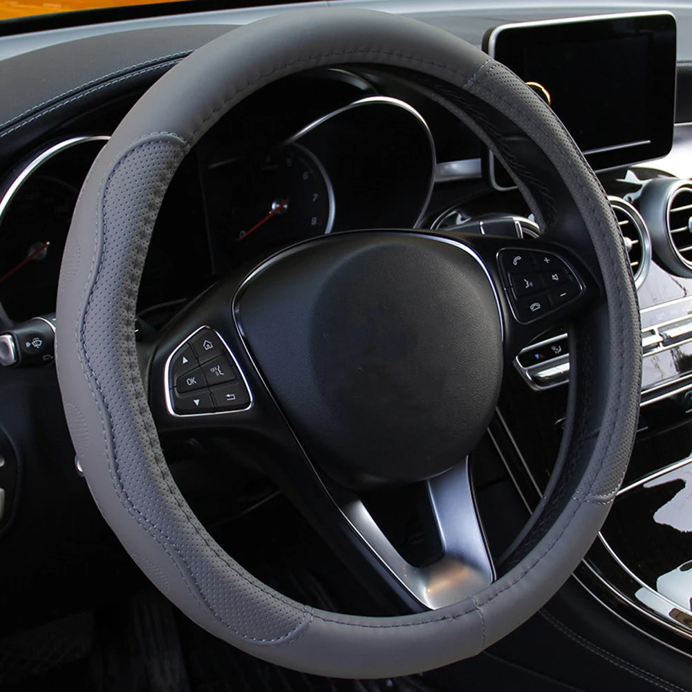 Comfortable Braided Steering Wheel Cover for Cars - 10 Colors - image 5