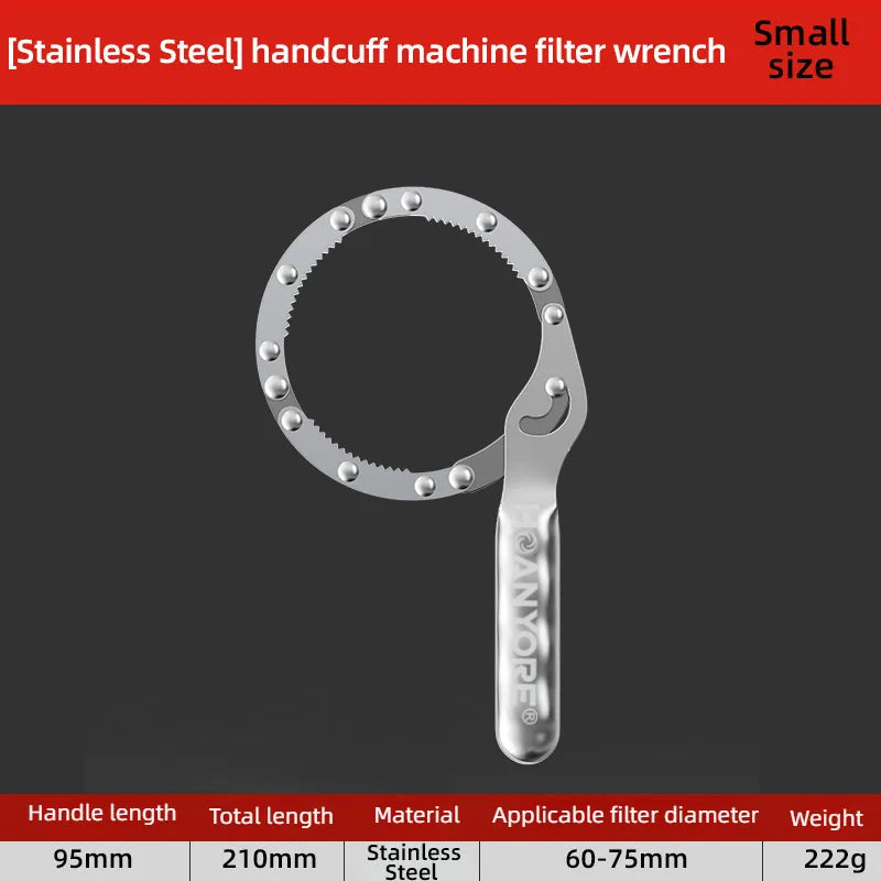 Engine Oil Filter Wrench Adjustable Belt Chain Disassembly Special Tool