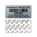 Tamper-Evident Warranty Void Security Labels with Serial Numbers, Silver