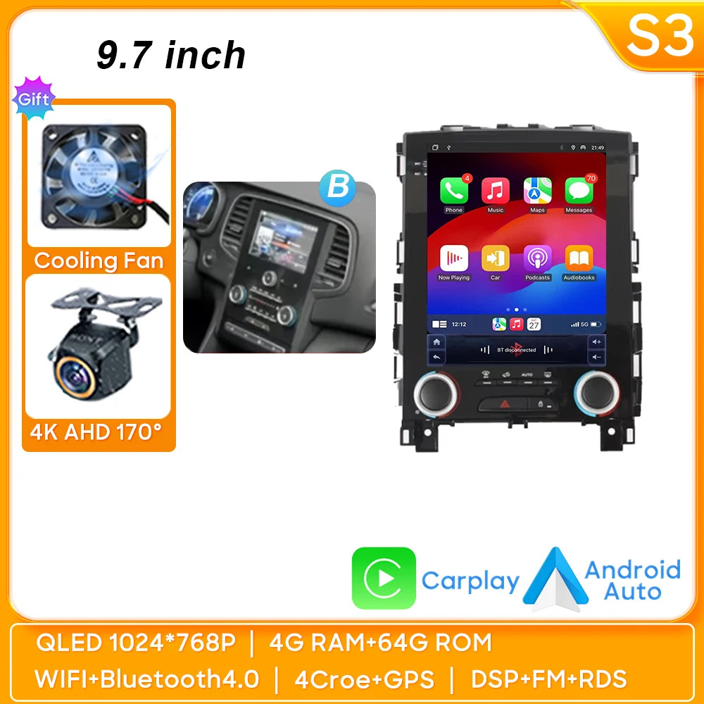 9.7" Android Auto Car Stereo for Renault Koleos Megane Talisman - image 18